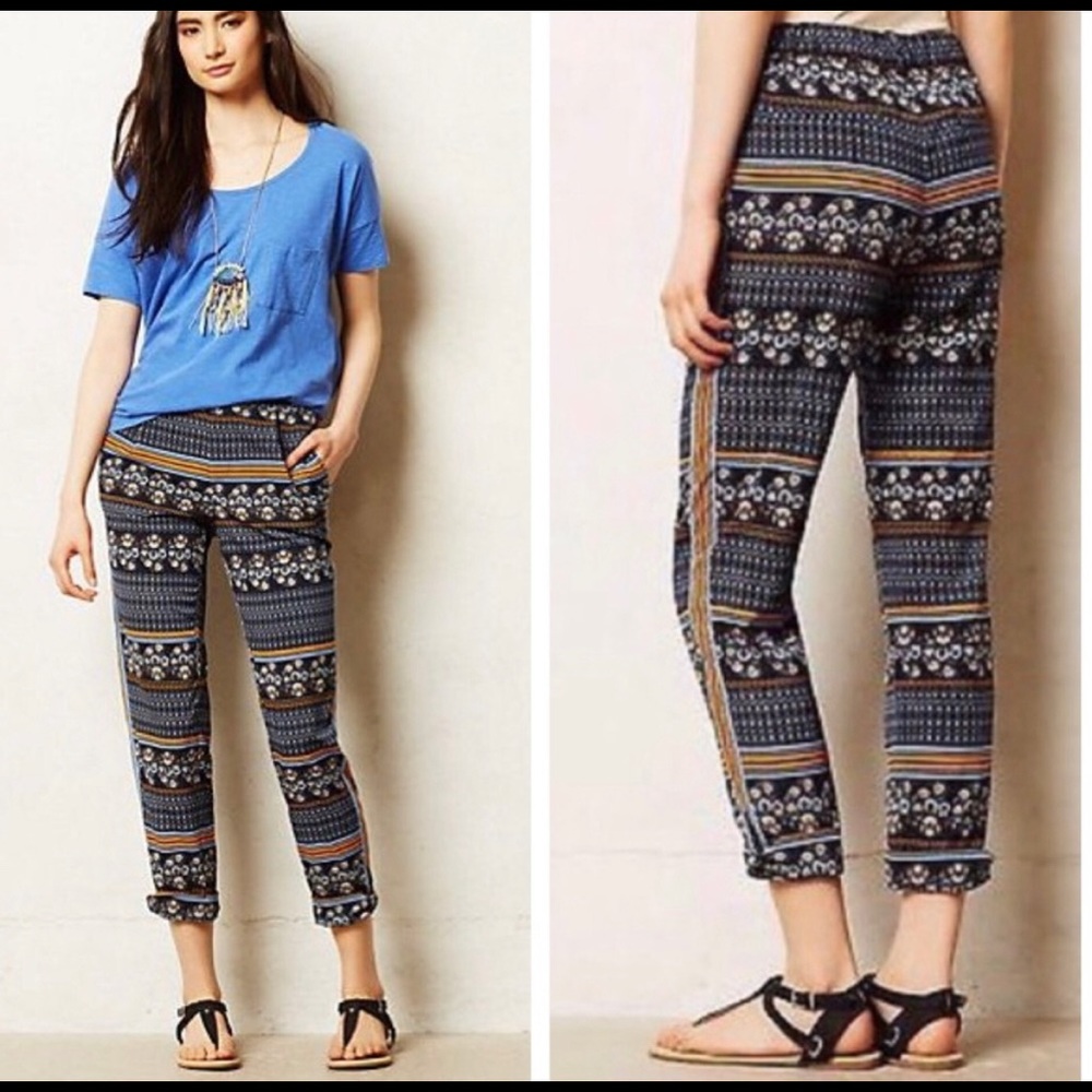 Elevenses Anthropologie Aralia Crop Pant